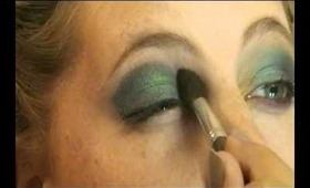 Peacock eyes using spectrum cosmetics