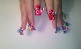 Nail Art "Grindhouse Barbie" 6D by BellaGemaNails