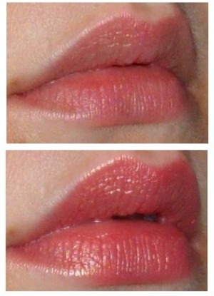 Bottom: NYX Round lipstick in Indian Pink