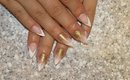 French Ombre Gold Nails (Bridal or Prom Nails!)