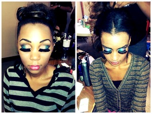 All eye make up done with Aveda make up