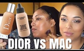 DIOR vs MAC Face & Body on DRY SKIN | REVIEW & COMPARISON | MelissaQ