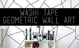 DIY Geometric Wall Art Using Washi Tape | Pinterest |