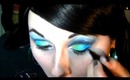 Aqua Eyes:  Glama Girl Cosmetics  Mermaid Inspired Makeup