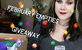 February Empties, Upcoming Giveaway and Vacation!!