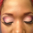 Pink/purple MUFE matte eyeshadows