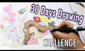 😘 #30DaysDrawingChallenge - Draw YourSelf // DAY 1 💕