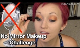 xSparkage No Mirror Makeup Challenge! Beware of the Brows!! D: D: