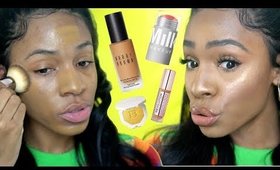 FLAWLESS + GLOWY FOUNDATION Routine Using New Makeup Favs! ▸ VICKYLOGAN