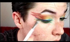 Contest Entry Birds of Paradise Inspired Make Up