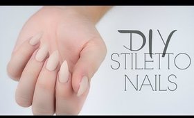 DIY Stiletto Nails | No Acrylic | Affordable | + Giveaway!