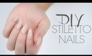 DIY Stiletto Nails | No Acrylic | Affordable | + Giveaway!