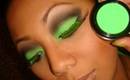 Neon Green Smokey Eye