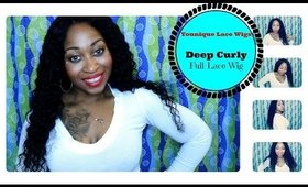 FIERCE BIG CURLY  20" FULL LACE WIG- start to finish detailed application  | Youniquelacewigs