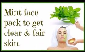 Mint face pack to get clear & fair skin