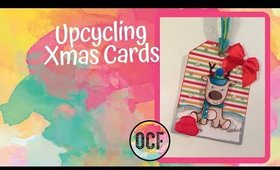 Upcycling old Christmas cards and tags into new (Papercrafts)