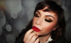 Affordable Drugstore Christmas Glitter Party Make Up