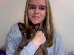 With the kitten Koby (: