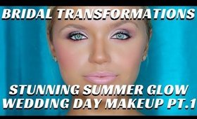 STUNNING SUMMER GLOW BRIDAL MAKEUP VIDEO PART1 BRIDAL TRANSFORMATIONS VIDEO- mathias4makeup