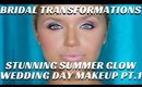 STUNNING SUMMER GLOW BRIDAL MAKEUP VIDEO PART1 BRIDAL TRANSFORMATIONS VIDEO- mathias4makeup