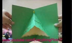 Christmas Tree Pop up Card Tutorial