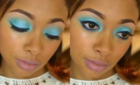 TUTORIAL: Smokey Bright Blue and Teal Eyes