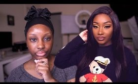 Get Ready with Me | Dealing with ANXIETY + Yellow Eyeshadow for Dark Skin | Makeupd0ll