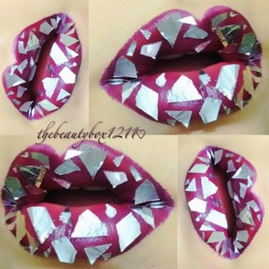 Foil lips created by yours truly 