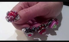 Nail Art "BlackRoseBloom" 6D by BellaGemaNails