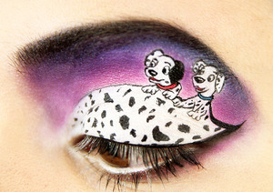 Part of my "101 Dalmatians" looks. Was my first try doing looks like this!