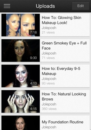 New makeup tutorials are up on my YouTube channel, user name: Joleposh. 

Go have a look & put in your requests! ;) 