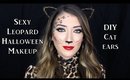Sexy Leopard Halloween Makeup Tutorial + DIY Cat Ears