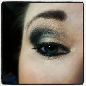 This is a smokey eye I did with Espionage Cosmetics!