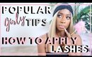 POPULAR GIRLY TIPS HOW TO APPLY LASHES
