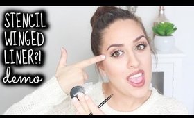 EYELINER STENCIL?! | First Impressions & Demo