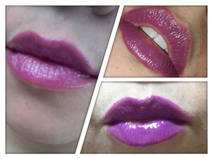 These are 3 of my fave purple lip colors. More to come soon!!! The one on the bottom right is maybellines color elixir in vision in violet.