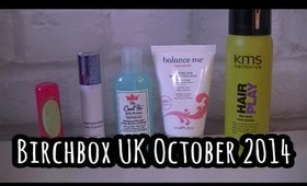 Birchbox UK October 2014 Unboxing