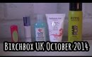 Birchbox UK October 2014 Unboxing