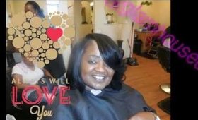 Glam at Work vlog 1(How to bob quickweave)- @glamhousediva