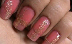Easy lace nail art design tutorial with nail art stickers - how to diy lace nail art beginners ideas
