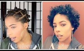 Heatless Curls / Take down Routine | 4c Natural Hair