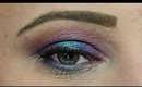 PURPLE & BLUE HALO EYE SHADOW TUTORIAL