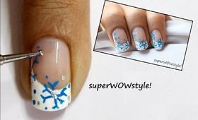 Snowflake Nails !! ♦ Snow Nail Designs - How to Draw snowflake Nail Art Designs