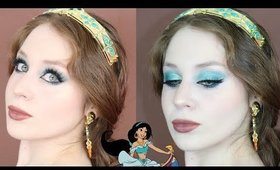 Disney's Aladdin JASMINE Inspired Teal Makeup Tutorial 2020 | Lillee Jean