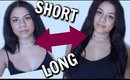How To Clip in and Style Hair Extensions (on short hair) | Adozie