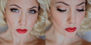 Click here for a tutorial!
http://paintedladydaily.wordpress.com/2014/06/25/modern-marilyn-monroe/