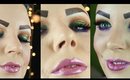 Dark Rainbow Glitter Eye Look | Full Face Tutorial