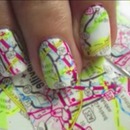 Map nail art