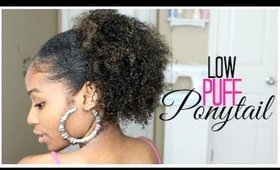 Low Puff on Natural Hair: Thick Short Hair Technique