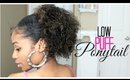 Low Puff on Natural Hair: Thick Short Hair Technique